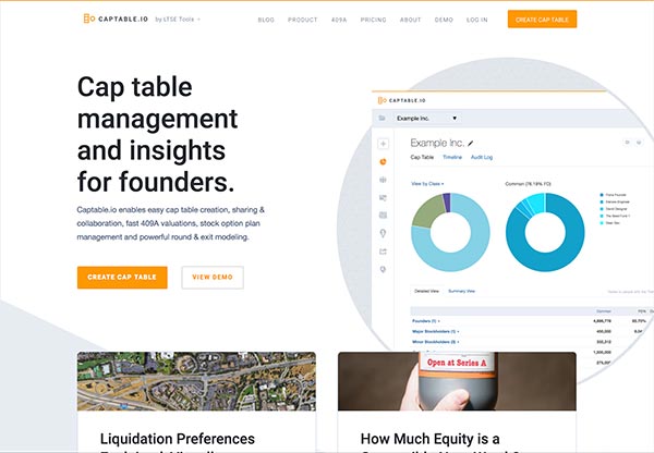 Captable website